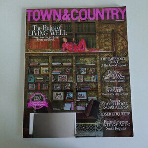 Town and Country magazine featuring Diane von Furstenberg, October 2024 issue